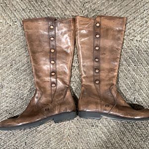 Born Sage Distressed Knee High Leather Boots Size 7.5